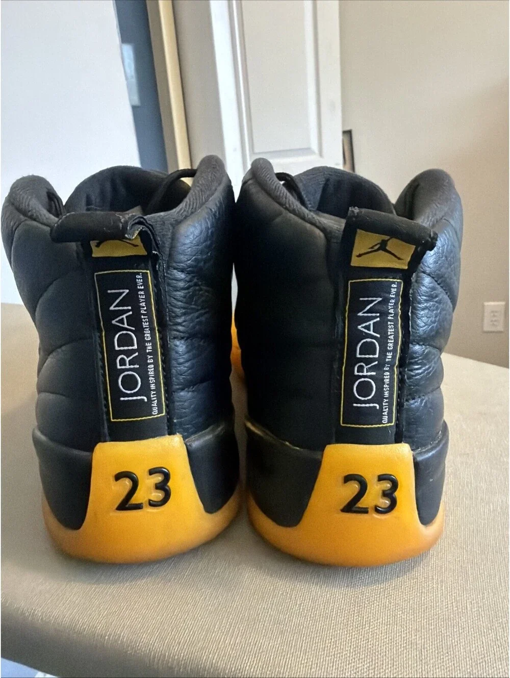 Nike Air Jordan 12 Retro Black University Gold Size 9 Men 130690-070